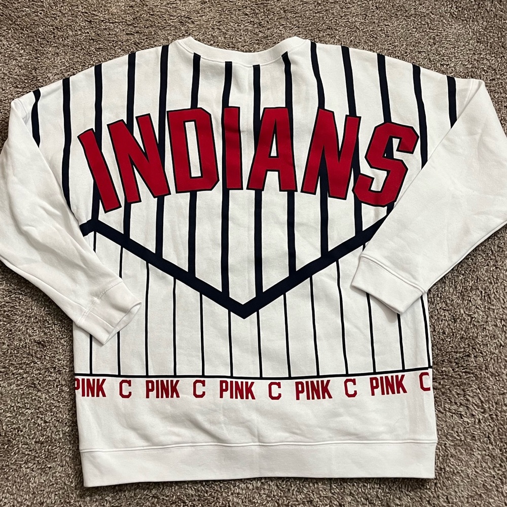 Cleveland Indians PINK crew neck